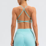 Crisscross Spaghetti Strap Active Cami - All Mine Now Clothing