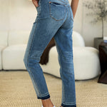 Judy Blue Full Size Mid Rise Rigid Magic Release Hem Jeans - All Mine Now Clothing