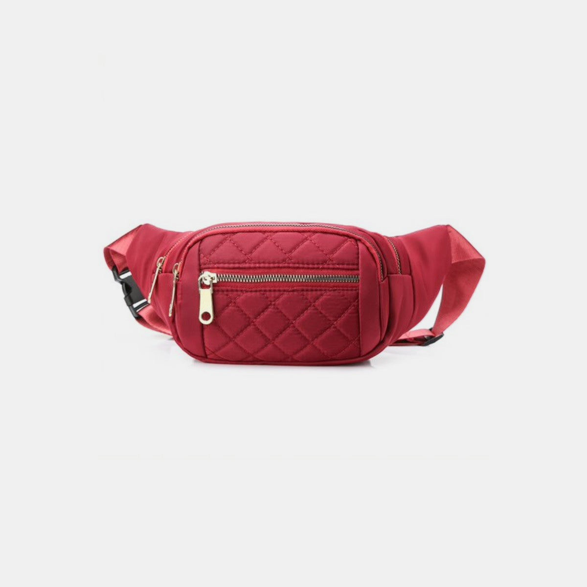 Zenana Quilted Multi Pocket Waist Belt Bag - All Mine Now Clothing