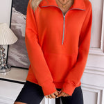 Ivy Lane Half Zip Raglan Sleeve Sweatshirt - All Mine Now Clothing