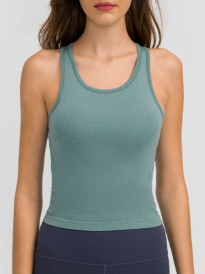 Millennia Round Neck Racerback Active Tank - All Mine Now Clothing