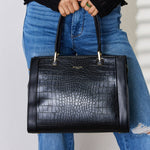 David Jones Texture PU Leather Handbag - All Mine Now Clothing