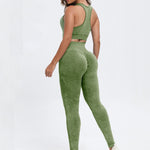 Scoop Neck Wide Strap Top and Pants Active Set - All Mine Now Clothing