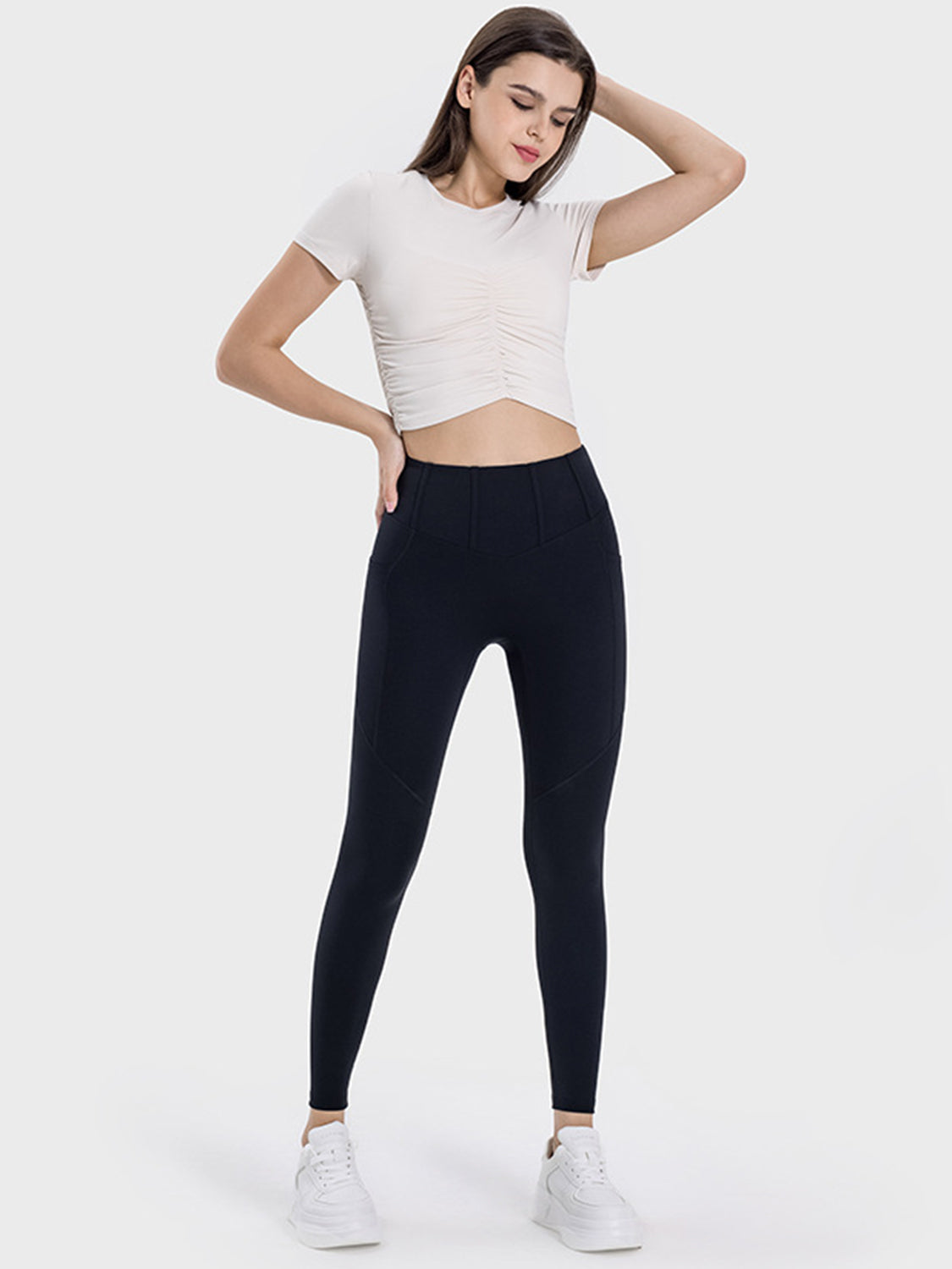 Millennia Pocketed High Waist Active Leggings - All Mine Now Clothing