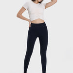 Millennia Pocketed High Waist Active Leggings - All Mine Now Clothing