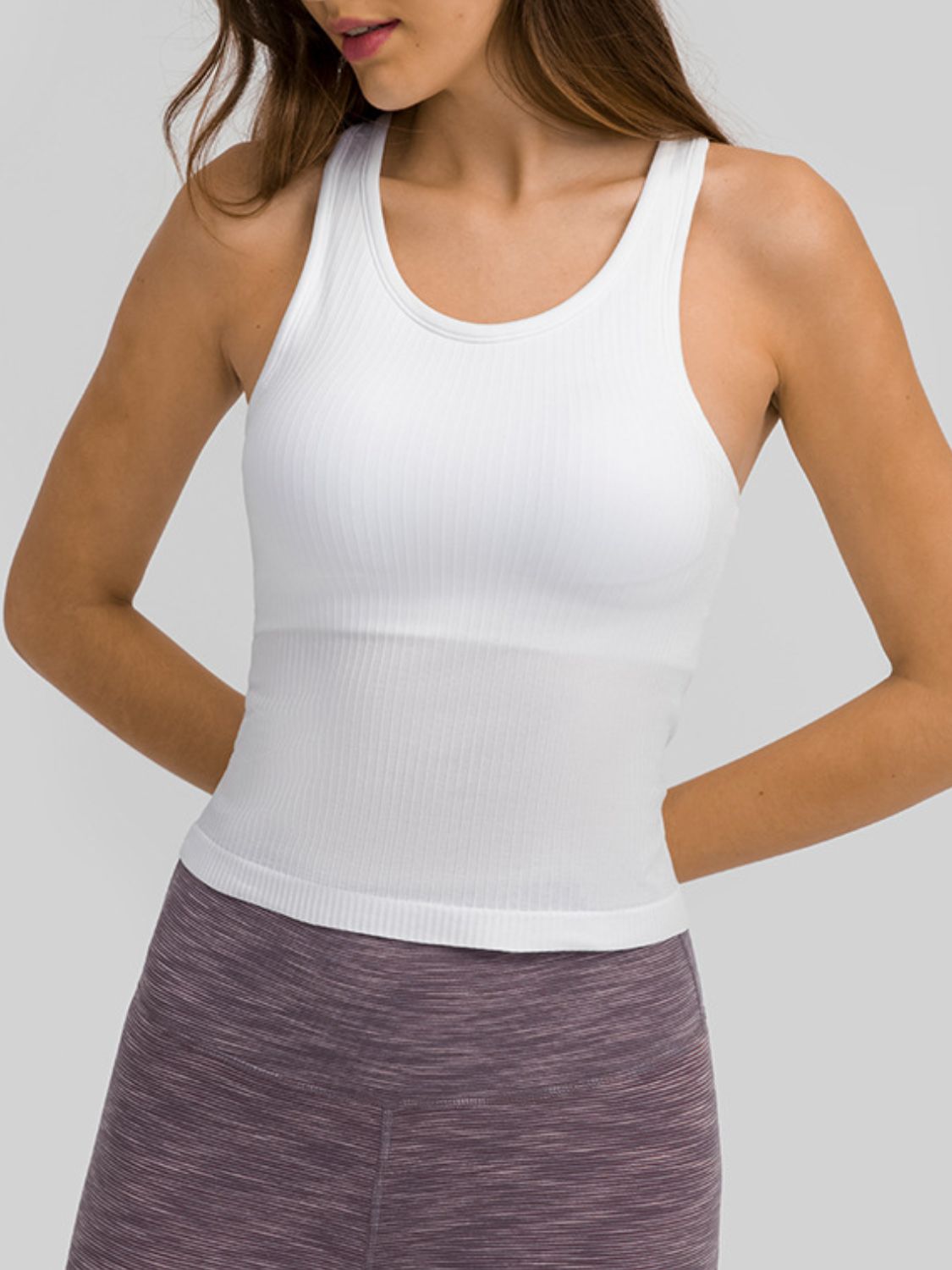 Millennia Round Neck Racerback Active Tank - All Mine Now Clothing