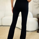 Zenana Full Size High Waist Wide Waistband Bootcut Active Pants - All Mine Now Clothing