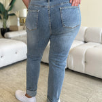 Judy Blue Full Size High Waist Cuff Hem Jeans - All Mine Now Clothing