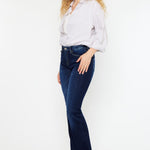 Kancan Mid Rise Slim Flare Jeans Trendsi