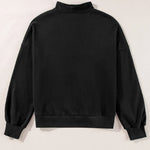 Half Zip Long Sleeve Sweatshirt - All Mine Now Clothing