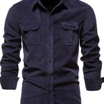 Men's Plus Size Button Down Collared Neck Shirt