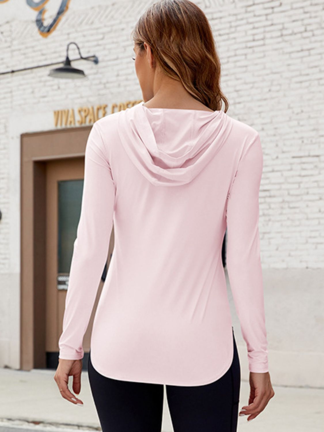 Long Sleeve Hooded Active Top - All Mine Now Clothing