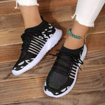 Breathable Leopard Mesh Lace Up Sneakers - All Mine Now Clothing