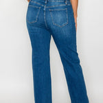 bytos Full Size Cat's Whiskers High Rise Straight Jeans - All Mine Now Clothing