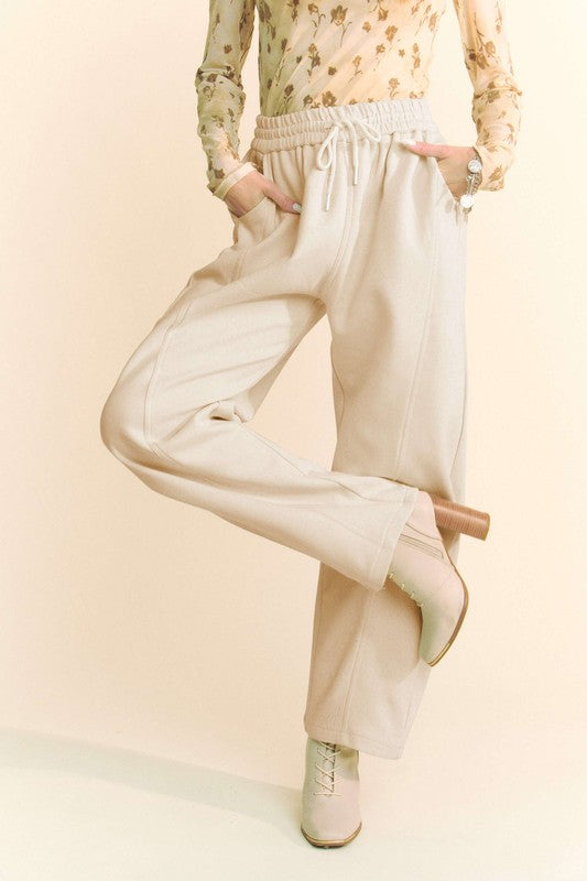 Davi & Dani Drawstring Wide Leg Sweatpants - All Mine Now Clothing