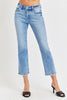 RISEN Full Size Low Rise Crop Slim Straight Jeans Trendsi