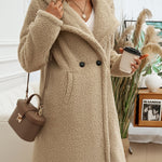 Devine Pocketed Long Sleeve Hooded Teddy Coat - All Mine Now Clothing