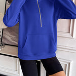 Ivy Lane Half Zip Raglan Sleeve Sweatshirt - All Mine Now Clothing