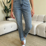 Judy Blue Full Size High Waist Cuff Hem Jeans - All Mine Now Clothing