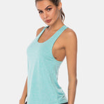 Full Size Scoop Neck Wide Strap Active Tank - All Mine Now Clothing