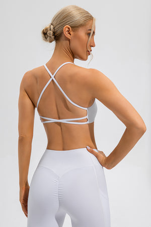 Crisscross Spaghetti Strap Active Cami - All Mine Now Clothing