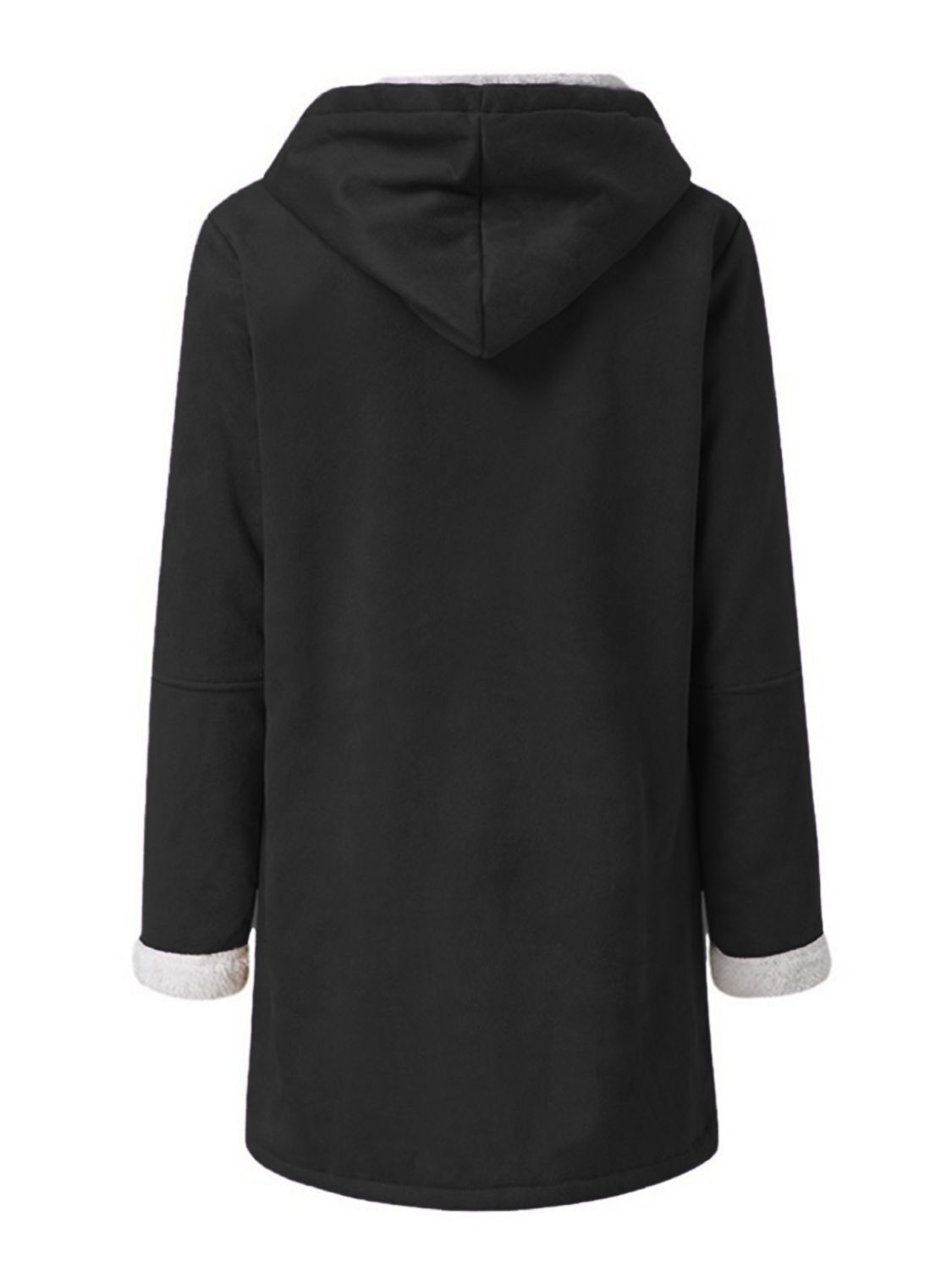 Full Size Pocketed Long Sleeve Hooded Toggle Jacket - All Mine Now Clothing