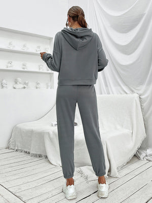 Ivy Lane Sports Hoodie and Joggers Set - All Mine Now Clothing