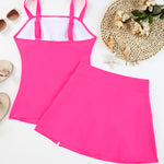 Square Neck Top and Skirt Swim Set - All Mine Now Clothing