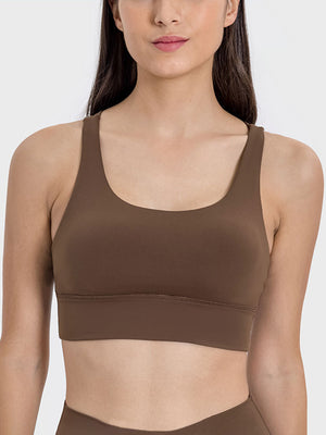 Millennia Crisscross Scoop Neck Active Tank - All Mine Now Clothing