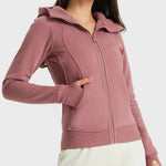 Millennia Zip Up Seam Detail Hooded Sports Jacket - All Mine Now Clothing