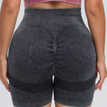 Washed High Waist Active Shorts - All Mine Now Clothing