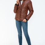 YMI Pocketed Zip Up Turtleneck Puffer Jacket - All Mine Now Clothing