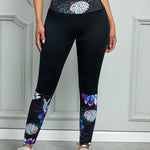 Printed Wide Waistband Active Leggings - All Mine Now Clothing