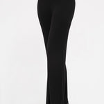 Mono B Cross Pleat Flare Pants - All Mine Now Clothing