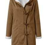 Full Size Pocketed Long Sleeve Hooded Toggle Jacket - All Mine Now Clothing