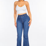 American Bazi High Waist Curvy Flare Jeans - All Mine Now Clothing