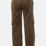 Mono B Elastic Waist Corduroy Cargo Pants - All Mine Now Clothing