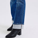 Judy Blue Full Size Run Mid-Rise Bootcut Jeans with Thermal Lining Trendsi