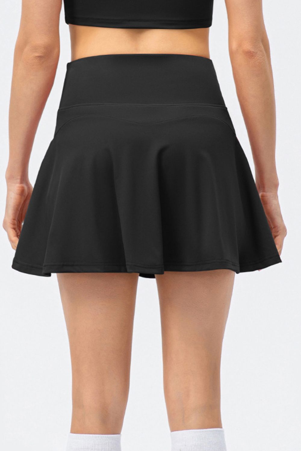 High Waist Wide Waistband Active Skirt - All Mine Now Clothing