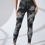 Tie-Dye High Waist Active Leggings - All Mine Now Clothing