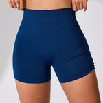 Side Ruched High Rise Active Shorts - All Mine Now Clothing