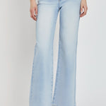 RISEN Full Size Wide Leg V Dipped Front Waist Jeans - All Mine Now Clothing