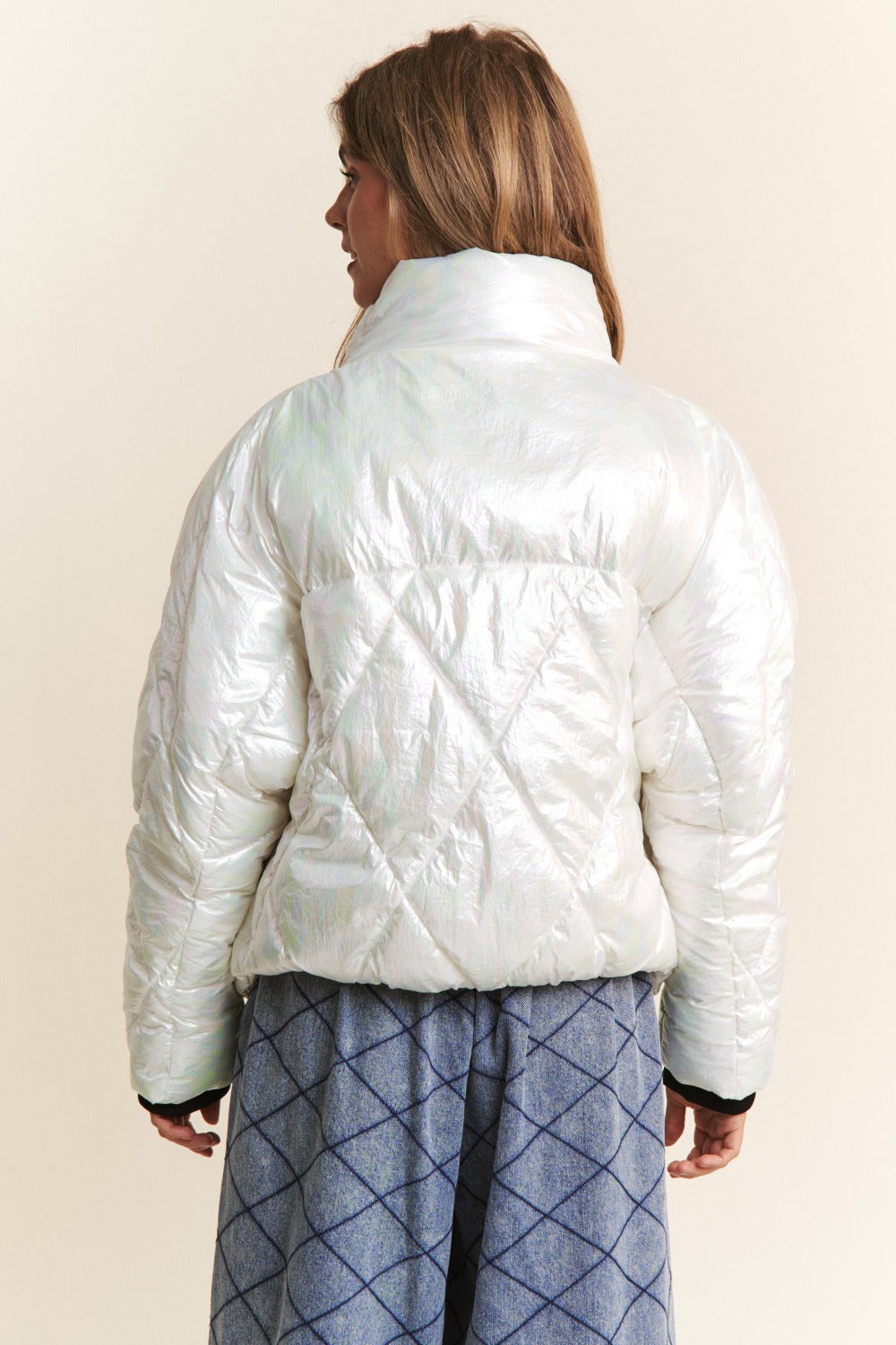 J.NNA Quilted Mock Neck Puffer Jacket - All Mine Now Clothing