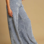 Umgee Elastic Waist Wide Leg Pants - All Mine Now Clothing