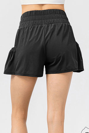 Elastic Waist Pocketed Active Shorts - All Mine Now Clothing