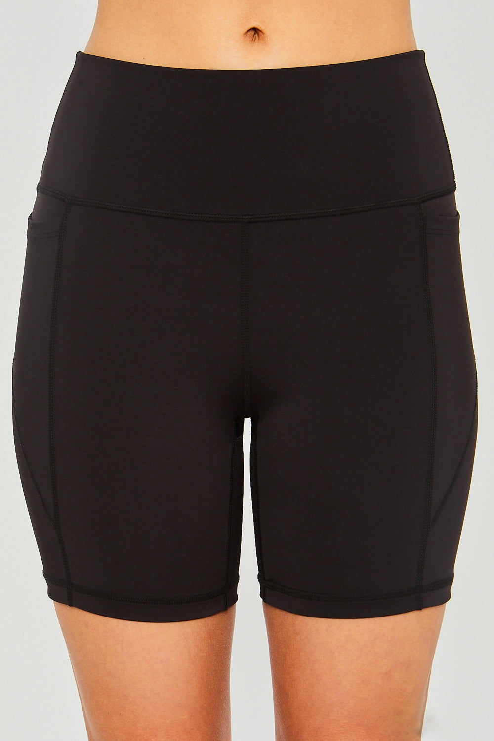 Love Tree High Waist Seam Detail Active Shorts - All Mine Now Clothing