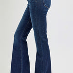 RISEN Full Size High Rise Flare Jeans with Pockets - All Mine Now Clothing