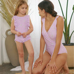 Marina West Swim Full Size Float On Ruffle Faux Wrap One-Piece in Carnation Pink - All Mine Now Clothing