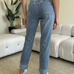 Judy Blue Full Size High Waist Cuff Hem Jeans - All Mine Now Clothing