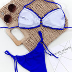 Frill Trill Halter Neck Bikini Set - All Mine Now Clothing